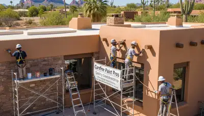 Scottsdale, AZ painting crew providing professional interior and exterior home painting services