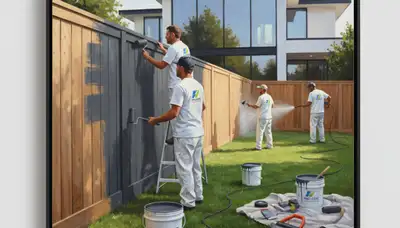 Fence painting in Scottsdale, AZ for lasting desert sun protection and curb appeal