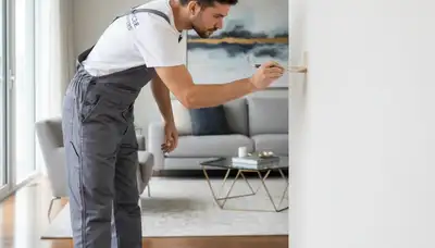 Paint touch-up service in Scottsdale, AZ for sun-faded trim and minor wall scuffs