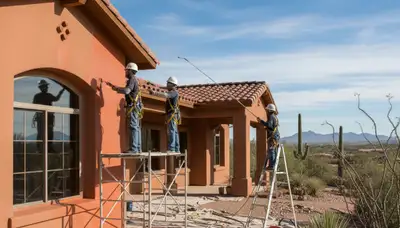 Scottsdale, AZ painting crew providing professional interior and exterior painting services