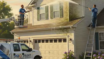 Vinyl siding pressure cleaning in Scottsdale, AZ by Scottsdale Paint Pros