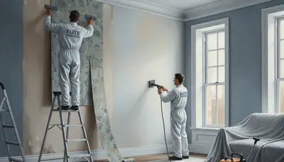 Professional wallpaper removal in Scottsdale, AZ for clean wall preparation by Scottsdale Paint Pros