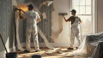 Scottsdale, AZ wallpaper removal service preparing walls for painting